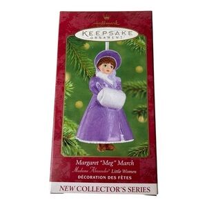 NWT Hallmark Keepsake 2001 Margaret “Meg” March Little Women Christmas Ornament